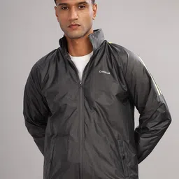 Dollar Men Mock Collar Solid Casual Bomber Jacket-image-31