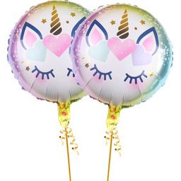 Amfin Foil Balloons Floral Print Pack of 2 - Black-image-96