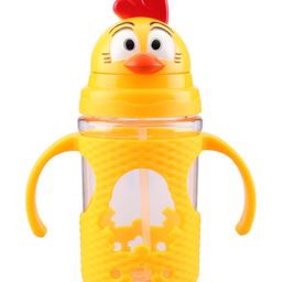 Twin Handle Straw Sipper Yellow - 400 ml-12