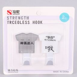 T-Shirt Shaped Wall Hooks Pack of 2 (Color & Character May Vary)-15