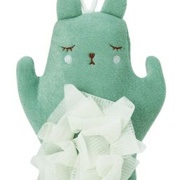Bear Shaped Bath Glove With Attached Loofah - Teal-image-33