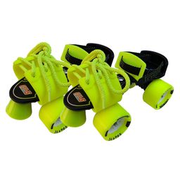 Jaspo Tenacity Adjustable Senior Roller Skates - Neon Green-6