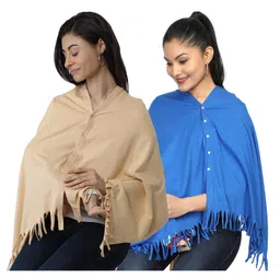 Nene Multi Purpose Nursing Shawl Pack of 2 - Beige Blue-picture-11