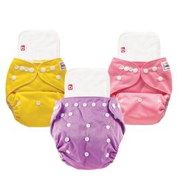 Babyhug Free Size Reusable Cloth Diaper PYP - Pack of 3-10