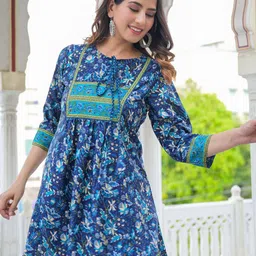 KALINI Floral Printed Anarkali Kurti-image-18