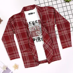 MashUp Boys Windowpane Checks Opaque Printed Casual Shirt-picture-26