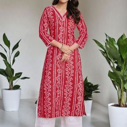 SZN Women Bandhani Printed Kurta-picture-16