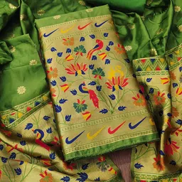 DIVASTRI Woven Design Unstitched Dress Material-image-91