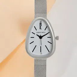 JOKER & WITCH Women Embellished Dial & Stainless Steel Straps Analogue Watch AMWW1011-39