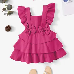 LYTIX Flared Sleeve Ruffled Fit & Flare Dress-image-92
