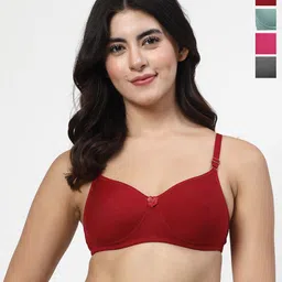 LILY Pack Of 4 Full Coverage Heavily Padded T-shirt Bra Dapyeh-image-85