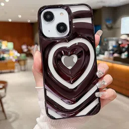 Luxury Kase Solid Printed iPhone 15 Back Case Mobile Accessories-image-91