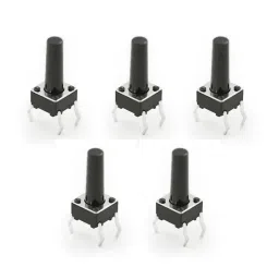 4-pin Long PushButton Switch (Pack of 5) image 1