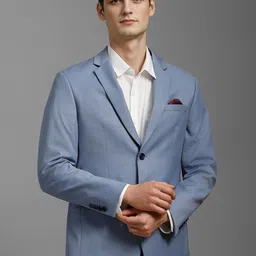 Van Heusen Checked Slim Fit Long Sleeves Single Breasted Blazer-image-27