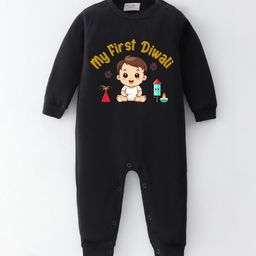 BLUSHES Kids Diwali Printed Pure Cotton Romper-picture-49