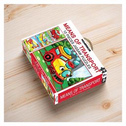 Wondrbox Means of Transport Jigsaw Puzzle Set of 4 - 12 Pieces Each image 2