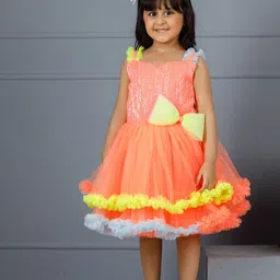 The Lush Affair Girls Net Fit & Flare Dress-picture-5