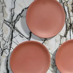 The handicraftian 5-Pcs Red Terracotta Round Wall Plates-image-29
