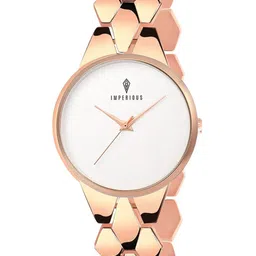 Imperious- The Royal Way Women Brass Dial & Wrap Around Straps Analogue Watch IMP-RGold-1011-image-3