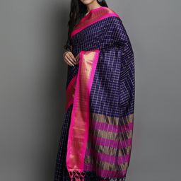 VILLAGIUS Woven Design Zari Pure Silk Saree-image-52