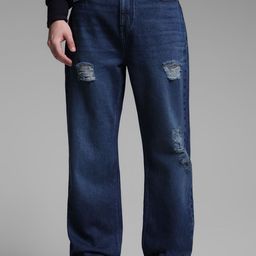 Jack & Jones Men Wide Leg High-Rise Highly Distressed Light Fade Jeans-picture-21