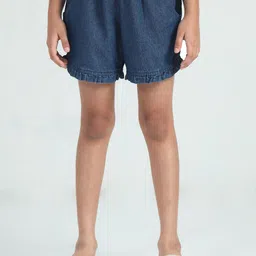 The Lion and The Fish Girls Denim Regular Fit Shorts-picture-49