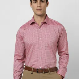 Van Heusen Men Spread Collar Floral Printed Cotton Formal Shirt-image-26