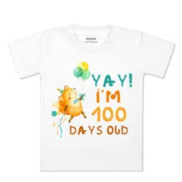 Arvesa Kids Typography Printed Applique T-shirt-picture-30