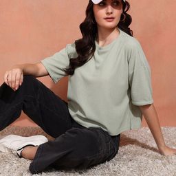 CORSICA Women Round Neck Textured Top-image-74