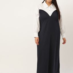 theRebelinme Women Plus Size Colourblocked A-Line Maxi Dress-image-98