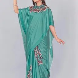 KCPC BANDHANI Green Printed Silk Blend Sarees-picture-13