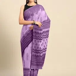 BUTA BUTI Ethnic Motifs Printed Pure Cotton Saree-image-98