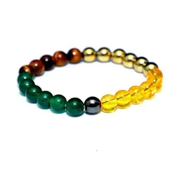 VIBESLE Unisex Multi Green Gold Citrine Bracelet-18