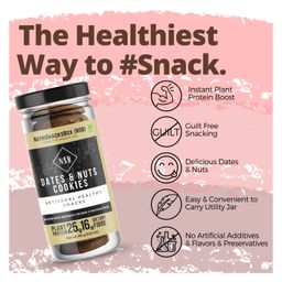NutriSnacksBox Healthy Cookies with Dates & Dry Fruit Pack of 3 - 165 gm image 3