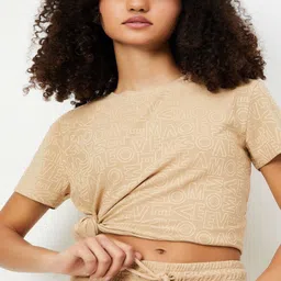 max Women Typography Ethnic Raw Edge T-shirt-image-95