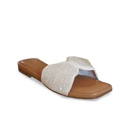 DEKA Shoes Women Embellished Open Toe Flats-38