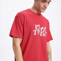 glitchez Speak Up Style Printed Drop-Sleeves Oversized T-shirt-image-85