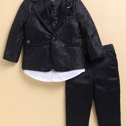 LITTLE COLLARS Boys 4-Piece Single-Breasted Suits-image-54