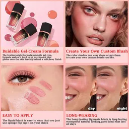 Adbeni Color Bloom Liquid Blush - 4 ml - Ruby Red image 3