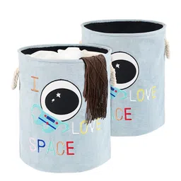 Kuber Industries Blue Set of 2 Regular Multi-Utility Organisers-41