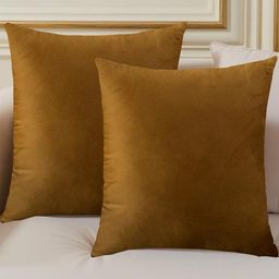 IVAZA Unisex Camel Brown Cushion Covers-image-4