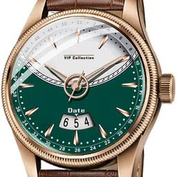 DOUBLERUN Men Dial & Leather Textured Straps Analogue Multi Function Watch H05N9012 image 3