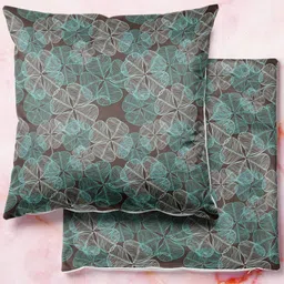 ArtzFolio Multicoloured Set of 2 Velvet Square Cushion Covers-40