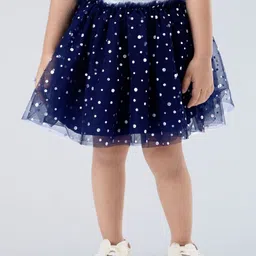 Hopscotch Girls Embellished Flared Starry Night Skirt-picture-47