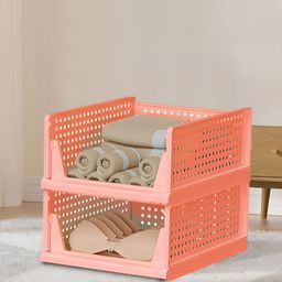 Aura Pink 2 Pieces Storage Wardrobe Organisers-57