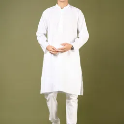 V-Mart Men Regular Pure Cotton Kurta with Churidar-picture-31