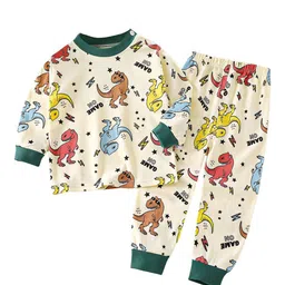 StyleCast x Revolte Boys Printed Pure Cotton T-shirt with Trousers-picture-30