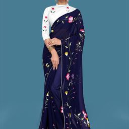 Avojee Ethnic Motifs Printed Saree-image-33