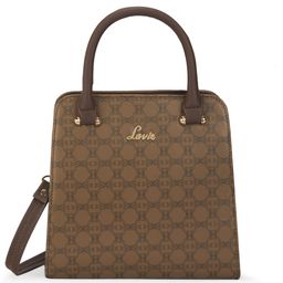Lavie Printed Structured Satchel with Quilted-image-69