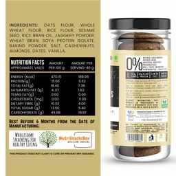 NutriSnacksBox Healthy Cookies with Dates & Dry Fruit Pack of 3 - 165 gm image 5